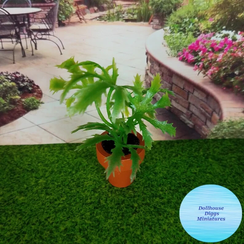 Miniature Dollhouse Diggs Faux Marijuana Plant Mini Weed Hemp Cannabis ...