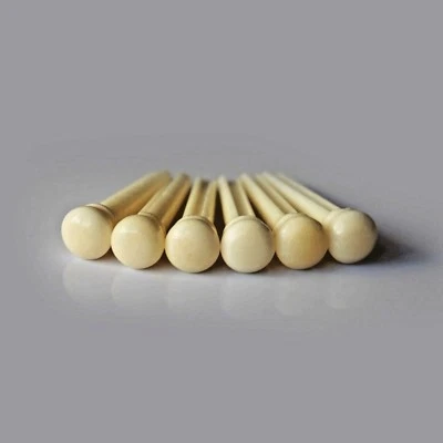 GUITAR ANATOMY 6 x hochwertige Knochen Gitarre Steg Pins Saiten Heringe Folk