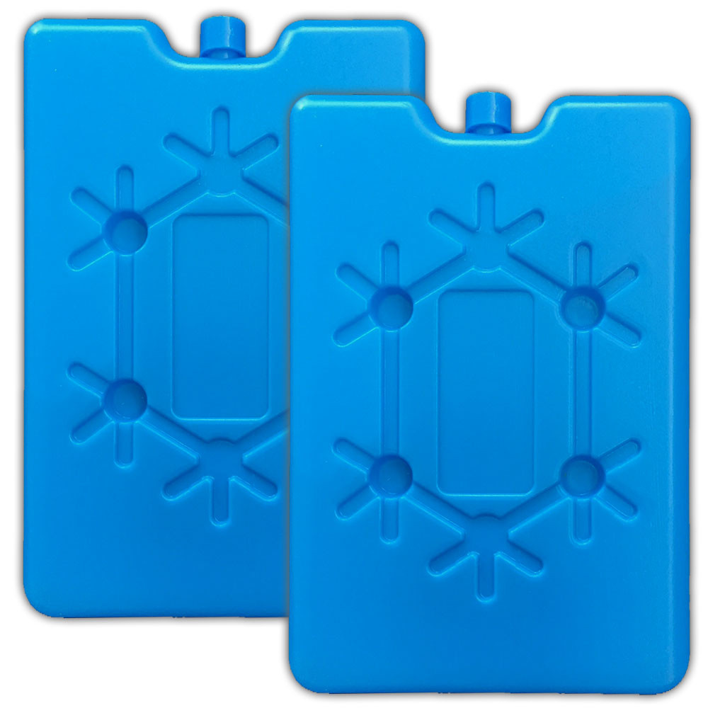 2x Flache Kühlakkus Akku Kühltasche Kühlbox Eisbox Kühlpack Kühlelement Kühlpads