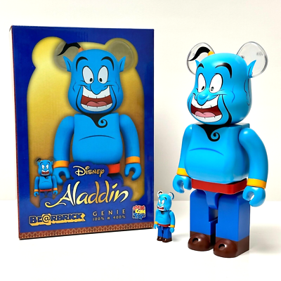 Disney Aladdin Genie 100% & 400% Bearbrick Set by Medicom Toy | eBay