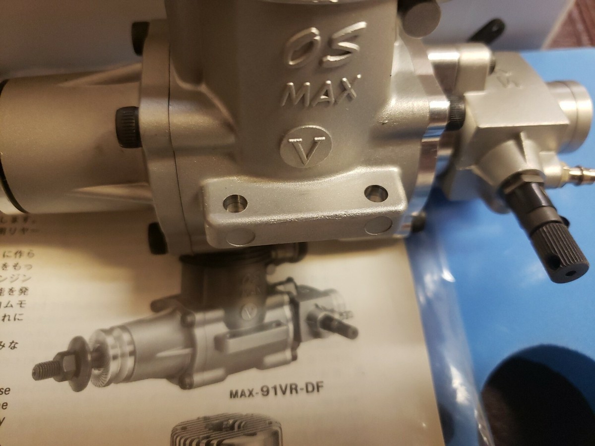 Moteur Thermique OS Max 91 VR-DF Tête Ronde - Pour Modélisme RC (échelles 1:5,1:6,1:8) - Neuf En Boîte