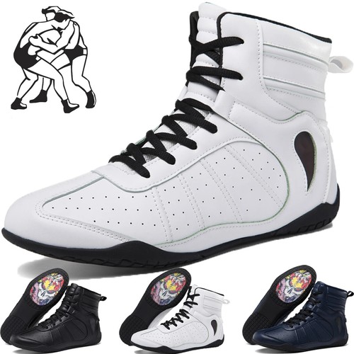 Large Wrestling Shoes Mesh Breathable Boxing Shoes Anti slip Wear Resistant