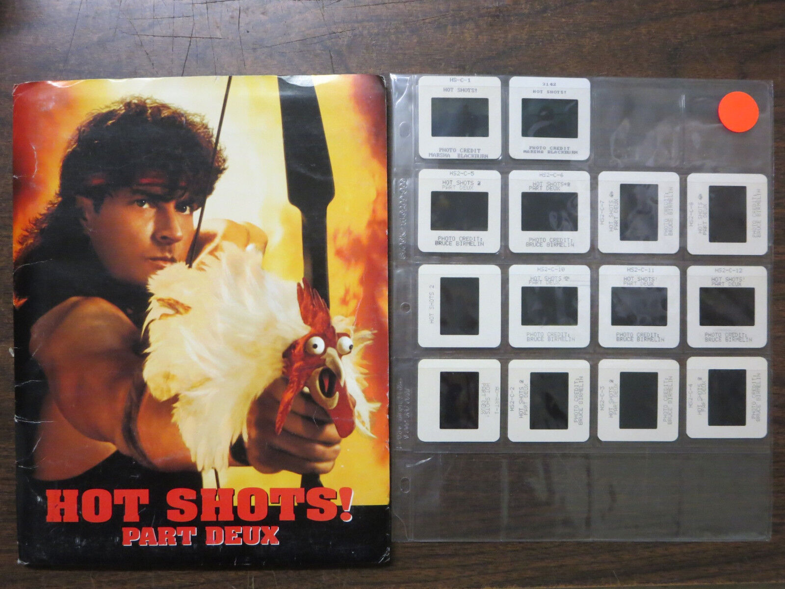 Hot Shots New sales Part Deux Press Kit with HS Both Slides 14 San Jose Mall movies from
