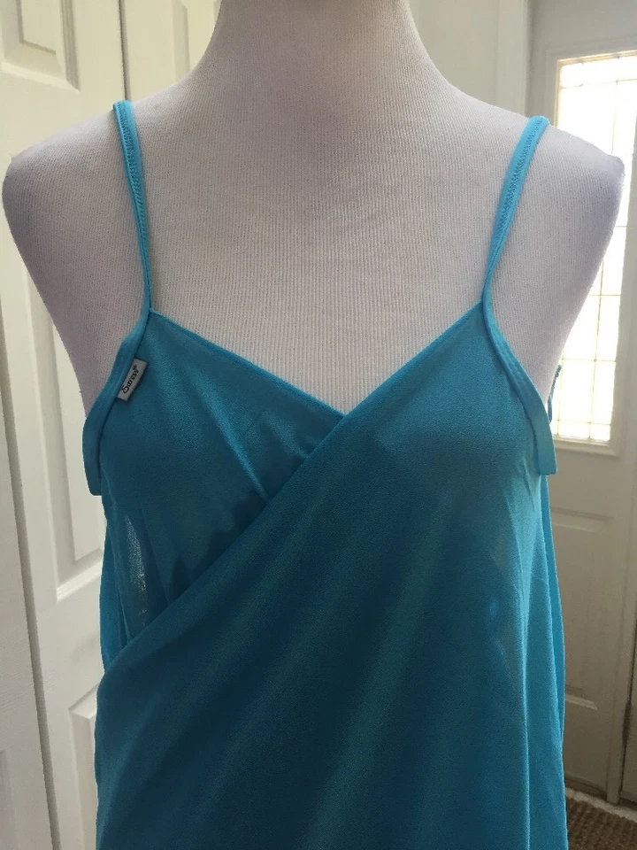 NUEVO CON ETIQUETAS Vestido de Playa Saress The Ultimate Azul Natación CUBIERTA Talla L Foto 2 de 4