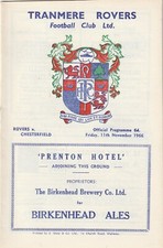 Tranmere Rovers v Chesterfield, 11 November 1966, Division Four