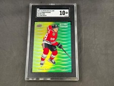 2023-24 UD ALLURE CONNOR BEDARD CF-16 ROOKIE COLOR FLOW YELLOW GREEN SGC 10 GM
