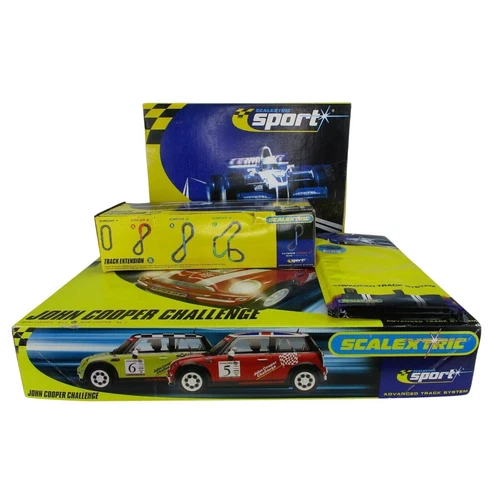 Scalextric Advanced Track System John Cooper Challenge 4 Pack Lot, Cars, Tracks+