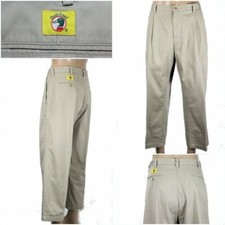 Vintage DUCK HEAD Men's 41 x 26.5 Khaki Pleated Front Straight Pants Chinos GUC