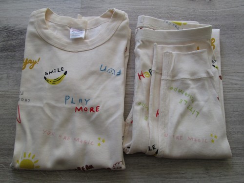 ❤ HANNA ANDERSSON Sunshine Smile Happy Pajamas 150 Organic cotton 10 12 - Picture 24 of 24