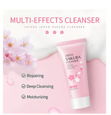 JAPANESE SAKURA CHERRY BLOSSOM FOAMING DEEP CLEANSER, SMOOTH SKIN, HYDRATE 50G