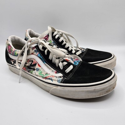 Vans Old Skool Stickers canvas lace up low top mens casual skater shoes 12