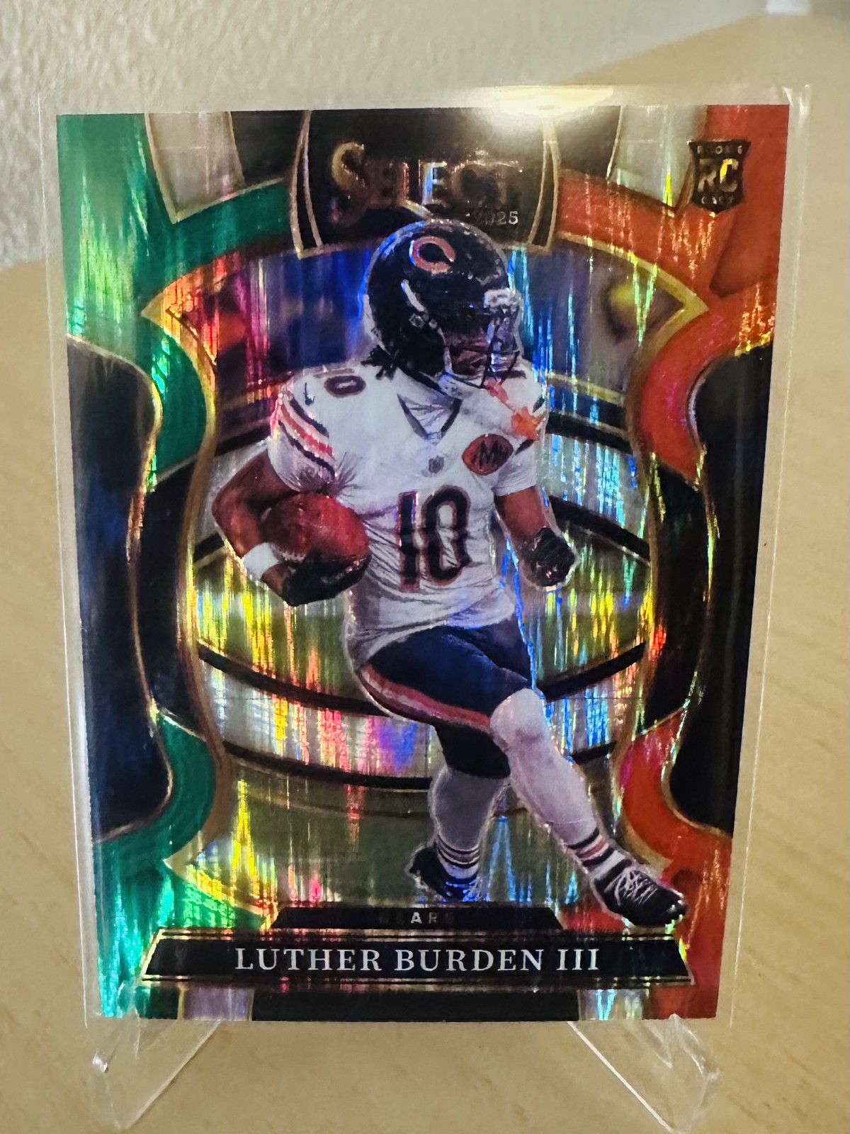 2025 Panini Select - Concourse Luther Burden #72 Green & Red Shock Prizm (RC)