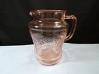Federal Pink Depression Glass Normandie Water Pitcher