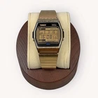 Vintage Timex Digital LCD Gold Tone Alarm/Chrono Men’s Watch 33mm Working