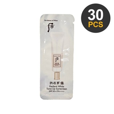 THE HISTORY OF WHOO Gongjinhyang Seol Radiant White Tone Up Sunscreen 1ml *30...
