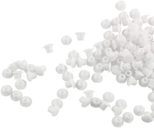 5Mm Plastic Hole Plugs SJZBIN 200PCS White 3/16 Inches round Button Flush Type P