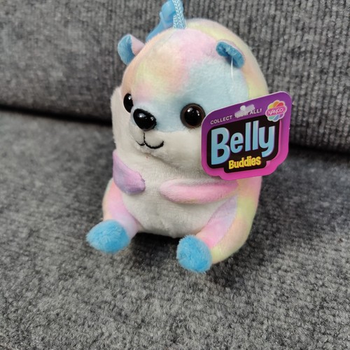 Nanco Hamster Bookbag Clip Keychain Belly Buddies Guinea Pig New Plush Toy 4 in - Picture 4 of 9