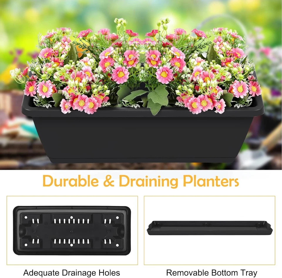  Maceta elevada con cama de jardín vertical de 4 niveles para interior y exterior Foto 3 de 4