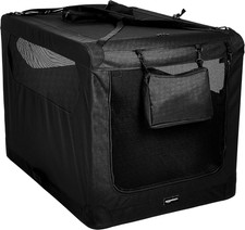Folding Portable Soft Pet Dog Crate Carrier Kennel, 42 X 31 X 31 Inches, Black