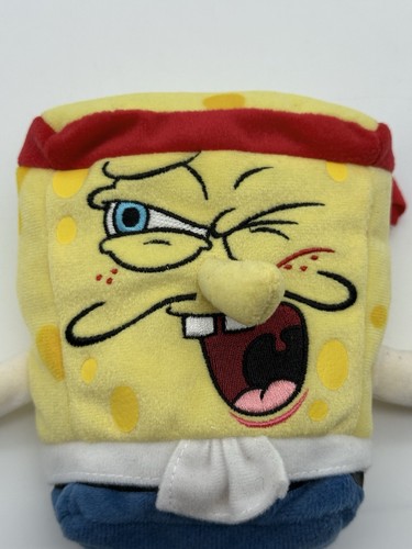 Peluche Ty Beanie Babies 2008 Viacom Capitán Bob Esponja con etiquetas 8" - Imagen 7 de 14