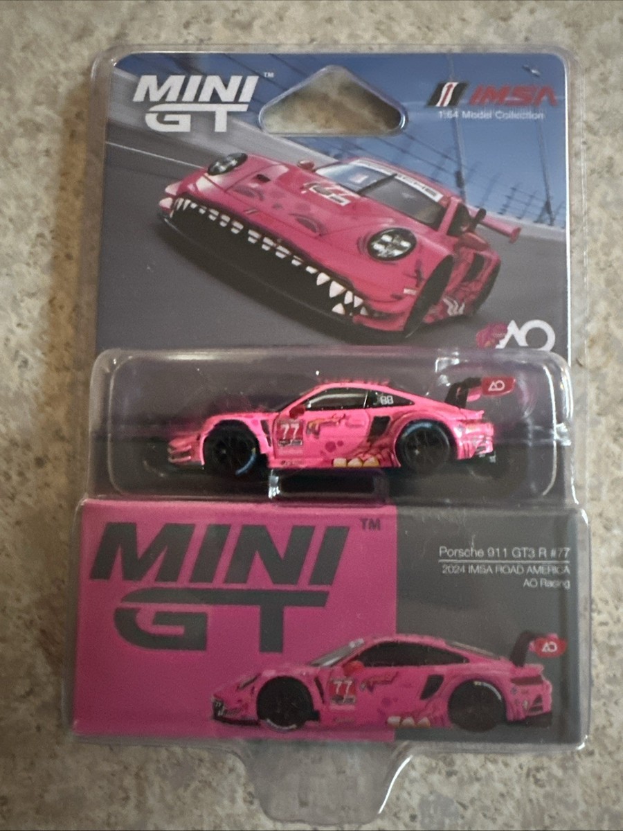 残少(1点) MINI GT 1/64 ポルシェ 911 GT3R#77 Mini GT 1:64 Porsche 911 GT3 R #77 AO Racing 2024 IMSA Road
