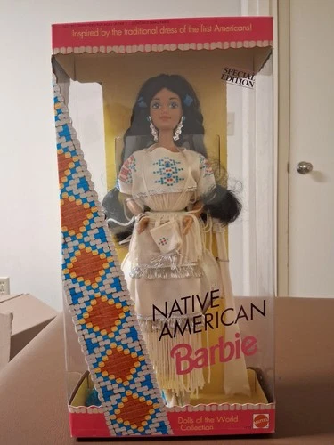 Vintage 1992 Dolls Of The World Collection Native American Barbie #1753 NRFB