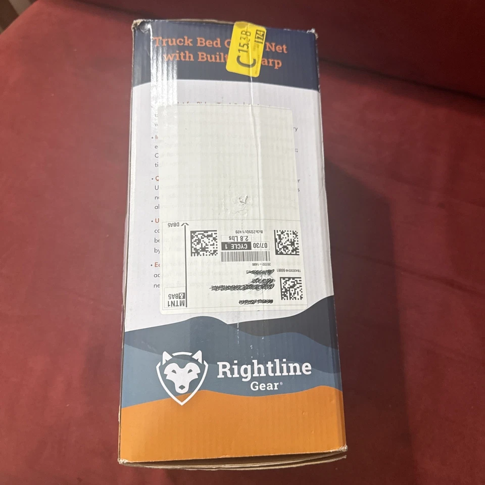 Red de carga Rightline Gear resistente a la intemperie para plataforma de camión con lona incorporada 100T60 Foto 4 de 4