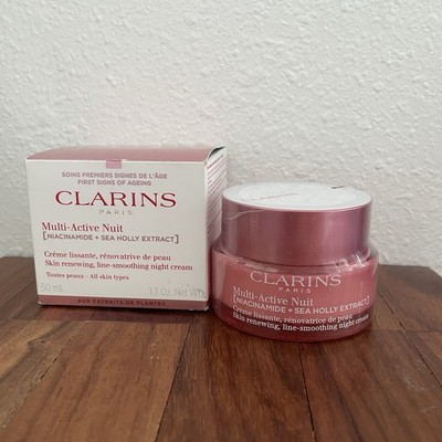 Multi Active Night Cream All Skin Types by Clarins for Women - 1.7 oz Cream NEW