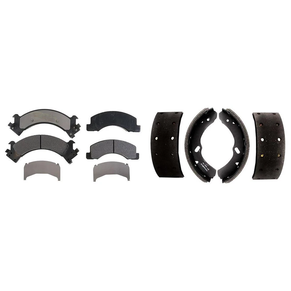 Pastillas de freno delanteras metálicas y zapatas traseras Element3 para Isuzu NPR 1987-1997 Foto 4 de 4