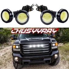 4X White LED Light Raptor Style Front Grille Light for RAM 1500 2500 Cab Pickup