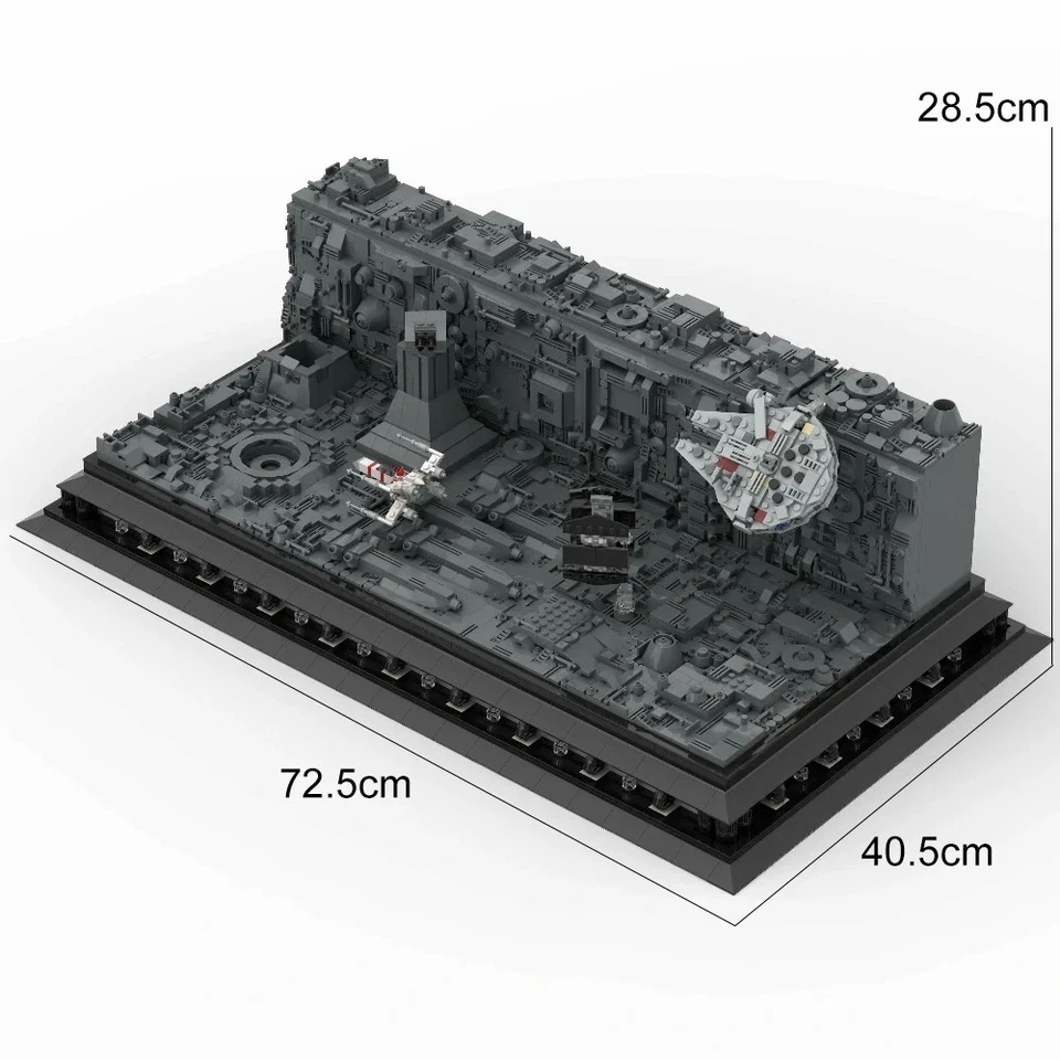 MOC Deathed Star Trench Attack Scene Model Space Millennium Falcon Ship 3858pcs - Image 2 of 4