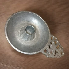 American Pewter Candle Holder Vtg York Metalcrafters