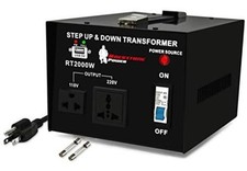 Heavy Duty Step Up/Down Voltage Transformer Converter, 2000 Watt