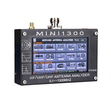 Mini1300 4.3" LCD 0.1-1300MHz HF/VHF/UHF ANT SWR Antenna Analyzer Meter Tester