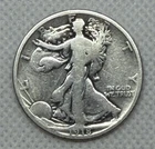 1918-D 50C Walking Liberty Half Dollar - #1