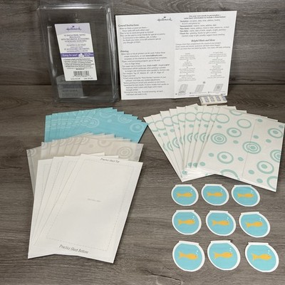 Hallmark Stationery Single Panel Notes 10 Envelope Vellum DIY Printable Open Box