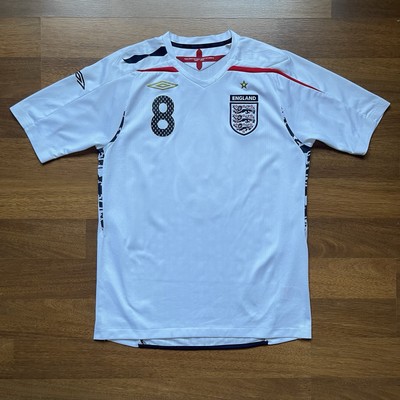 Umbro イングランド代表 サッカーシャツ 2007-2009 ENGLAND UMBRO 2007/2009 FOOTBALL SOCCER HOME JERSEY #8 FRANK