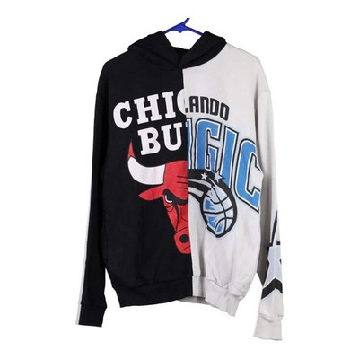 Bershka NBA Hoodie - Small Black & White Cotton