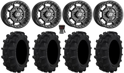Sedona Rift 15x7 Wheels Black 30'' Mud XC Tires RZR XP 1000 / PRO XP