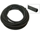 Durite 12 mm tressée toile noire - au mètre