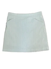 Golf Skort Green White Pin Stripe Sporty Stretch Mario Serrano Italy M NWOT