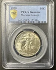 New Listing1938- Walking Liberty Half Dollar – PCGS Genuine - Machine Damage