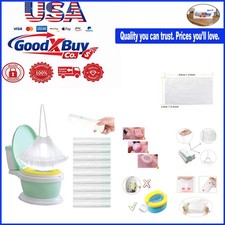 100 Pack Toilet Seat Potty Liners with Drawstring for Kids Toddlers- Leakproo...