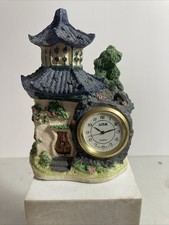 Vintage Porcelain Asian Clock.  4.5 . Needs B...