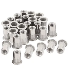 40pcs 10-24 Rivet Nuts Stainless Steel Threaded Rivet Insert Nuts Rivnuts Nut...