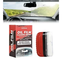 Oil Film Cleaning Brush For Car Windshields & Glass - Removes Oil Film