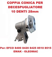 Decespugliatore Coppia Conica 10 denti x Asta Ø28 EFCO 8400 8420 8425 8510 8515