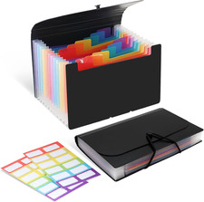 4X6 Index Card Holder Box Flash Note Card Organizer with Dividers 3X5 Inch Fla