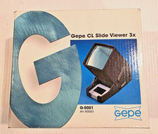 Gepe CL Slide Viewer 3x G-5001 Vintage Slide Magnifier Photo Viewer Boxed Good