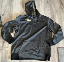 Denver Broncos Hoodie XL salute To Service/Nike Dri- Fit